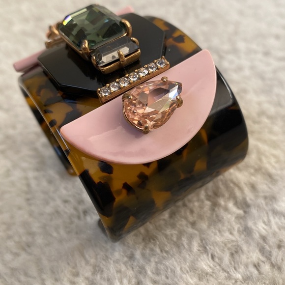 **SOLD** J.Crew tortoise lucite gem cuff - Picture 5 of 7